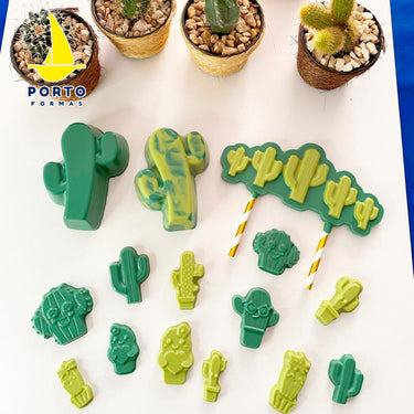 Forma De Chocolate - Folha De Modelagem - Cactos - PF872